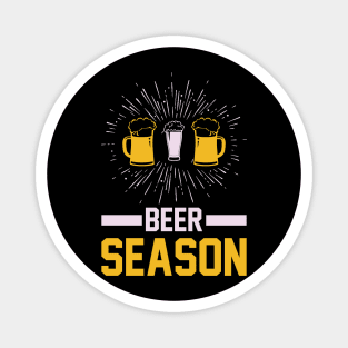 Beer Season  T Shirt For Women Men Magnet